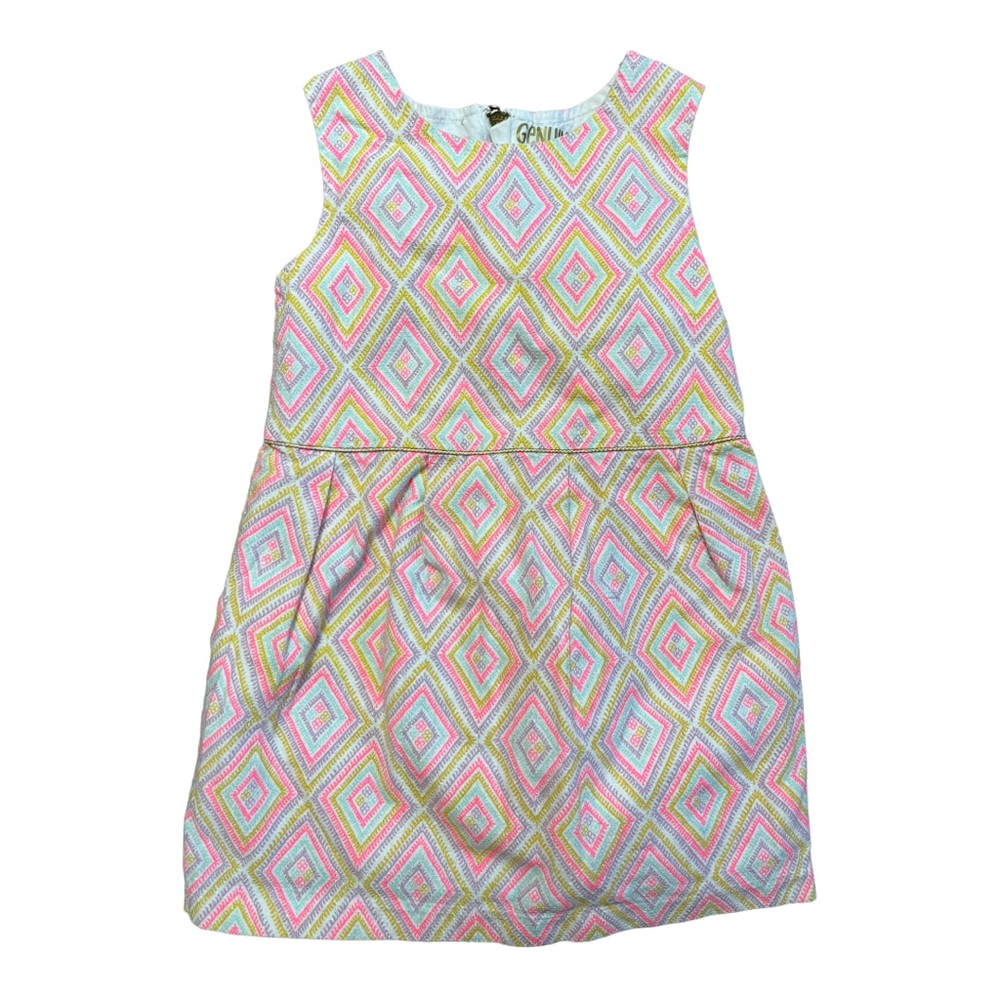 Genuine Kids Oshkosh Multi Color girls cotton dress size 5T